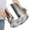 304 Stainless Steel Rice Bucket with Lid 3.17 Gal Food Storage Container Grain Canister for Flour, Beans & Cereals with Sealed Buckle
