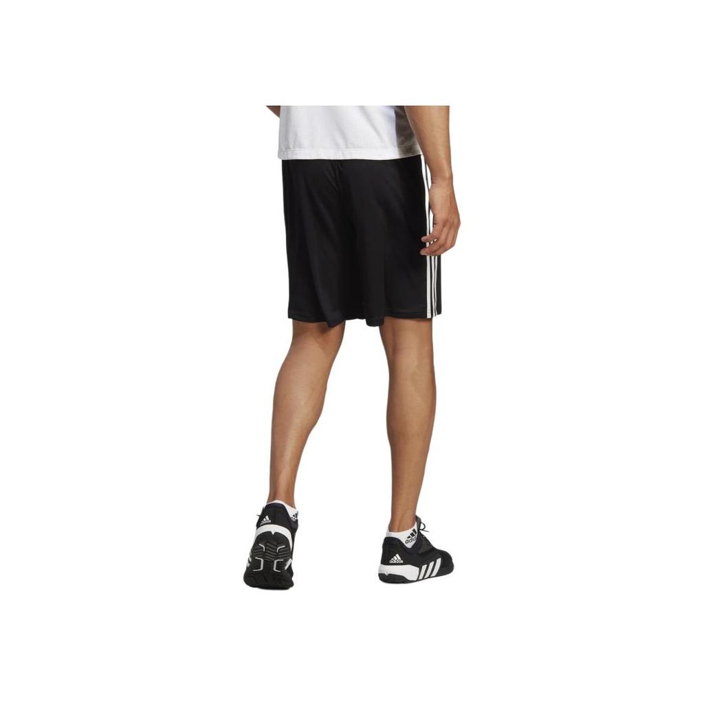 Adidas Train Essentials Piqué 3-Stripes Training Shorts Men Shorts Black White IB8243
