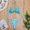 Halter Mini Bikini Kadın Mayo Kadın Mayo Iki parçalı Bikini seti Lüks Inci Yüzücü Mayo