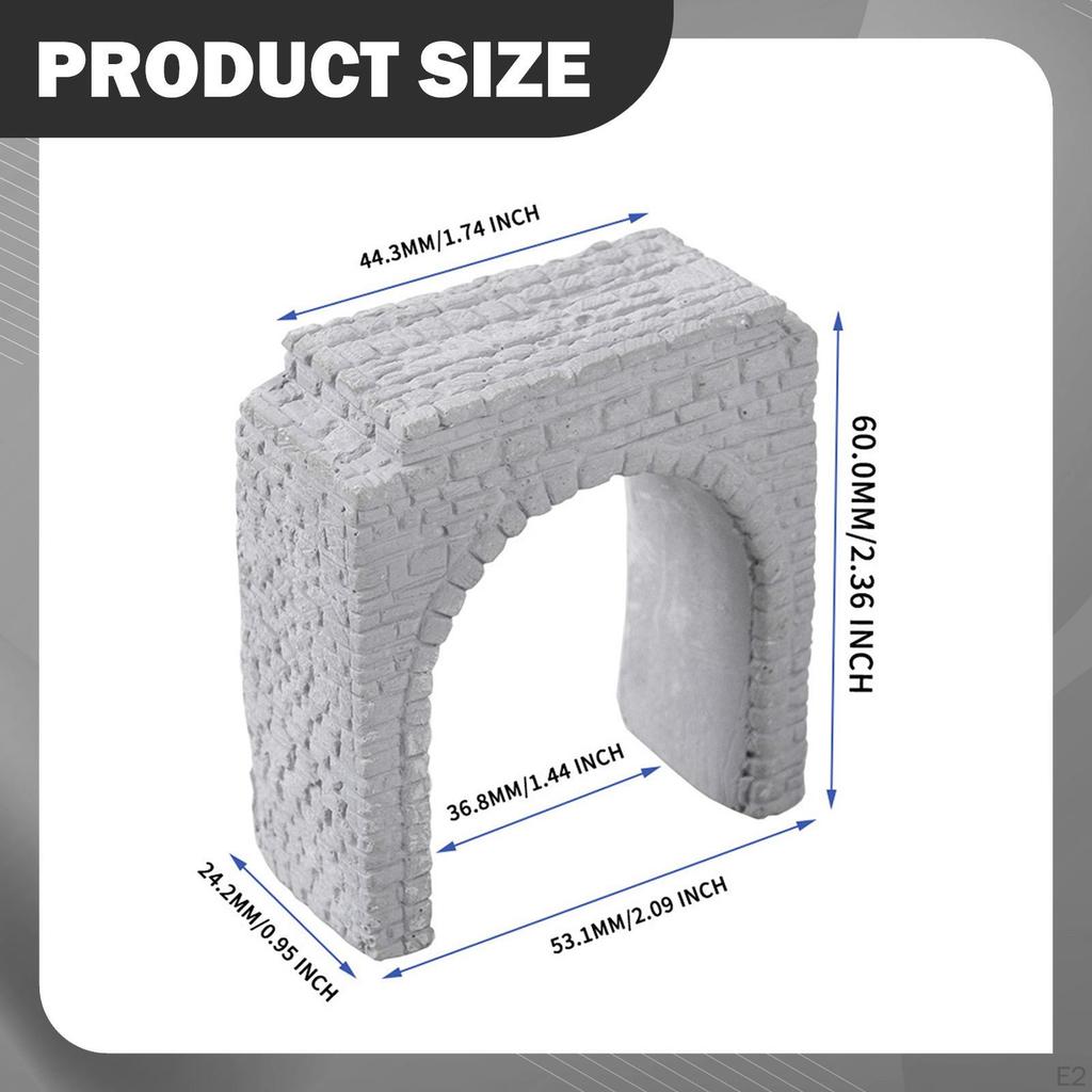 N Scale Railroad Stone Tunnel Model Layout Diorama Gift Simulation Stones Miniature Scene for