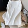 Women High Waist Slit Pencil Skirt Mid Length Office Work Professional clothes