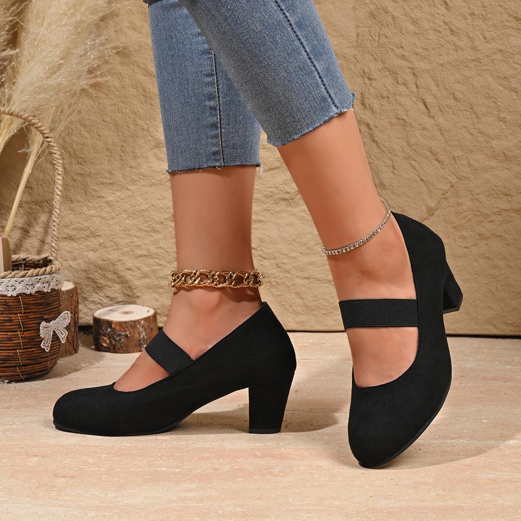 Fashion Woman Pumps Fashion Shallow High Heels New Designer Leopard Print Mary Jane Shoes Woman Thick Heels Elegant Party Female Shoes