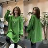 Plus Size Pullover Fall and Winter In The Long Section of Padded Thickened Female Lazy Wind Loose Top Tide