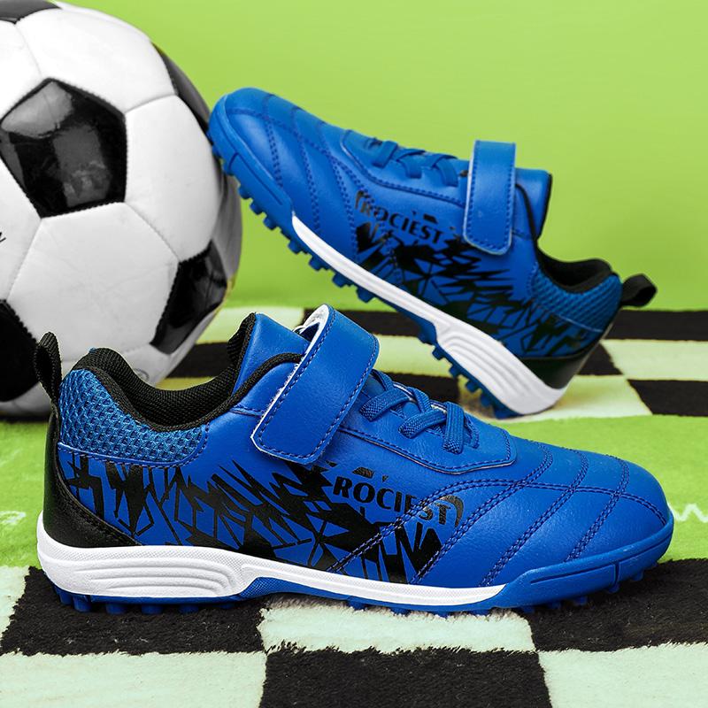 31-40 Pantofi Fotbal Copii Tineret Pantofi Fotbal Scurt Spike Velcro Antrenament Băieți Copii Ghete Fotbal