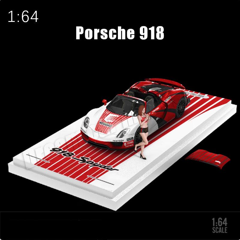 1:64 Porsche 918 Legierung Auto Modell Sammlerstück Boutique Modell Weihnachtsgeschenk