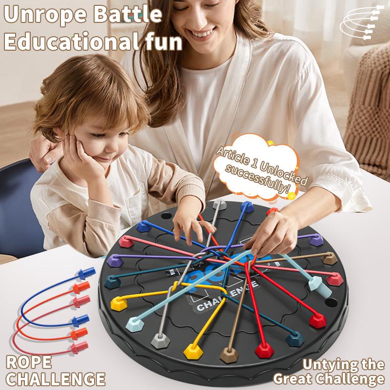 Unknotting Challenge: Children's Educational Tabletop Game for Logical Thinking & Parent-Child Interaction.