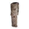 Women's Extended Black Dress, Sexy Round Neck Long-sleeved Comfortable Dress