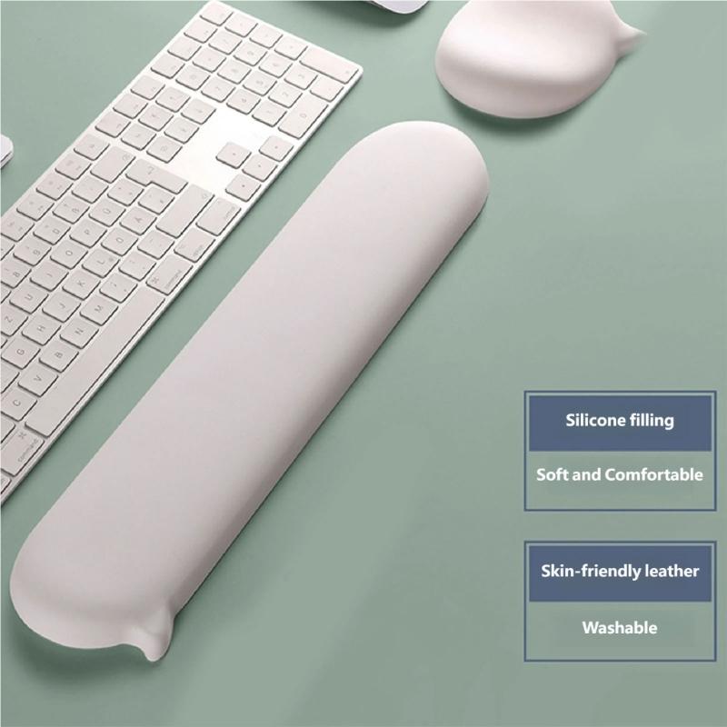 Silicone Keyboard Wrist Rest Nonslip Ergonomic Wrist Support for Keyboard Easy Typing Wrist Rest For Computer Laptop