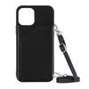 Lanyard Crossbody leather Case For iPhone 13 12 11 Pro Max XS MAX XR X 7 8 Plus Leather Card Slot With wallet Cover