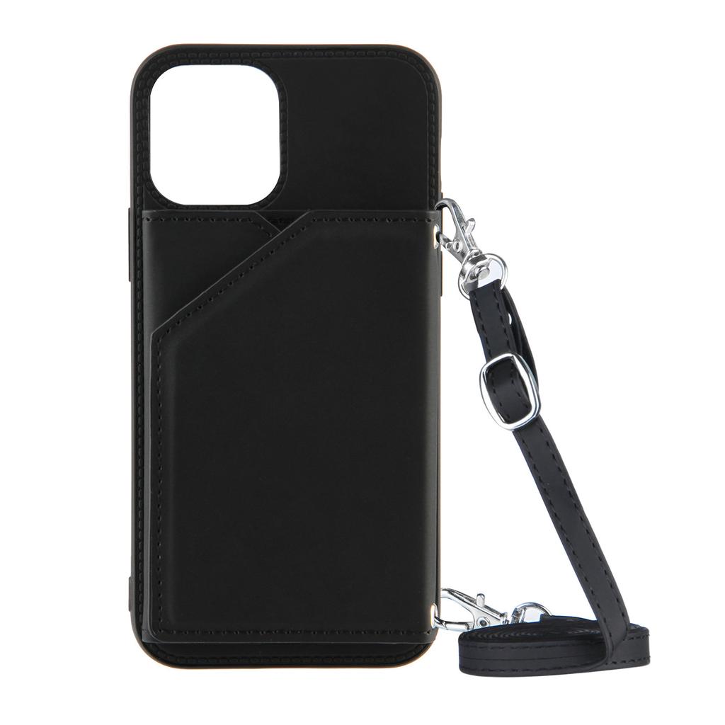 Lanyard Crossbody leather Case For iPhone 13 12 11 Pro Max XS MAX XR X 7 8 Plus Leather Card Slot With wallet Cover