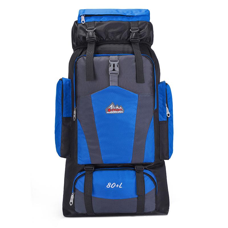 

Новый 80л очень большой вместительный походный рюкзак водонепроницаемый дорожный рюкзак для хранения вещей легкая сумка для альпинизма 40*40*70cm синий