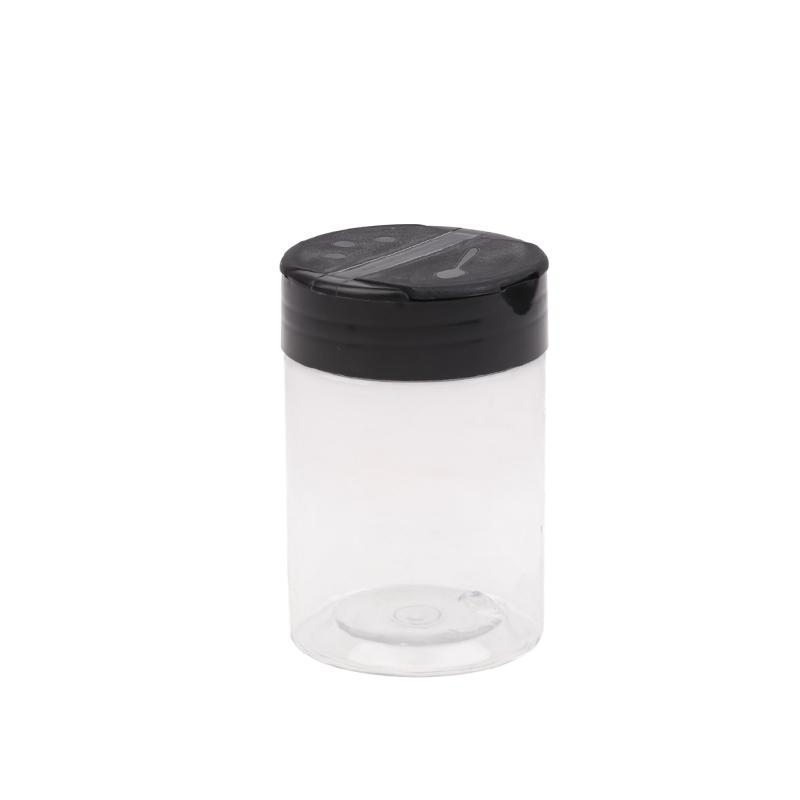 5/6 Pcs Durable Plastic Seasoning Jar, Portable Salt Cellar, Empty Pepper Shaker, Double Flip-Top Transparent Seasoning Jar