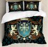 Medieval Bedding Set For Bedroom Bed Home Old Scottish Castle Vintage Style European Middl Duvet Cover Quilt Cover Pillowcase