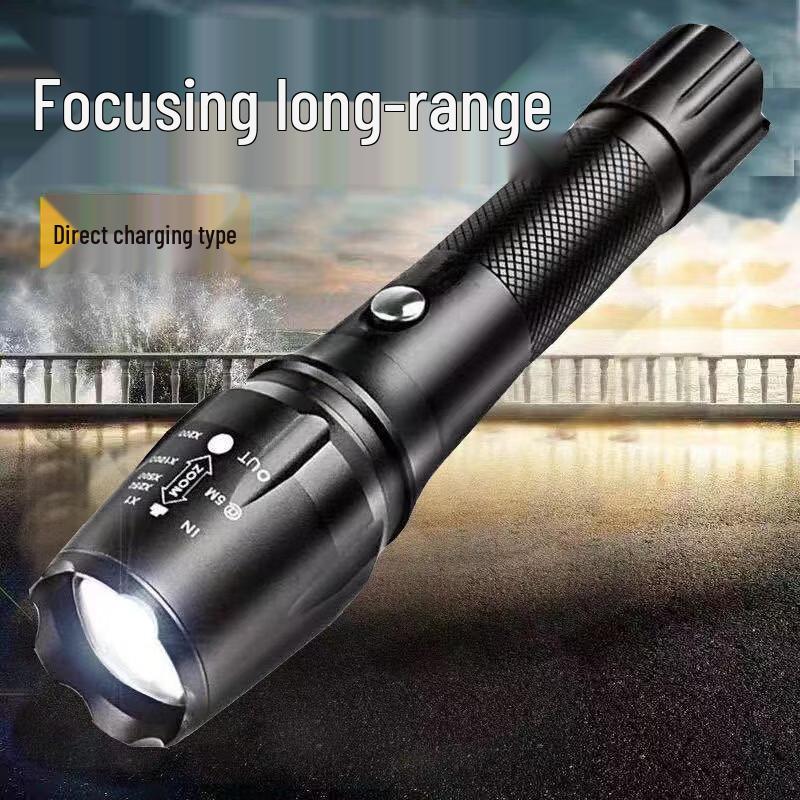 High-Power Rechargeable LED Outdoor Flashlight