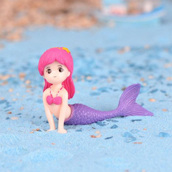 DIY Mermaid Mini Model Figurine Miniature Fairy Garden Bonsai Aquarium Decor