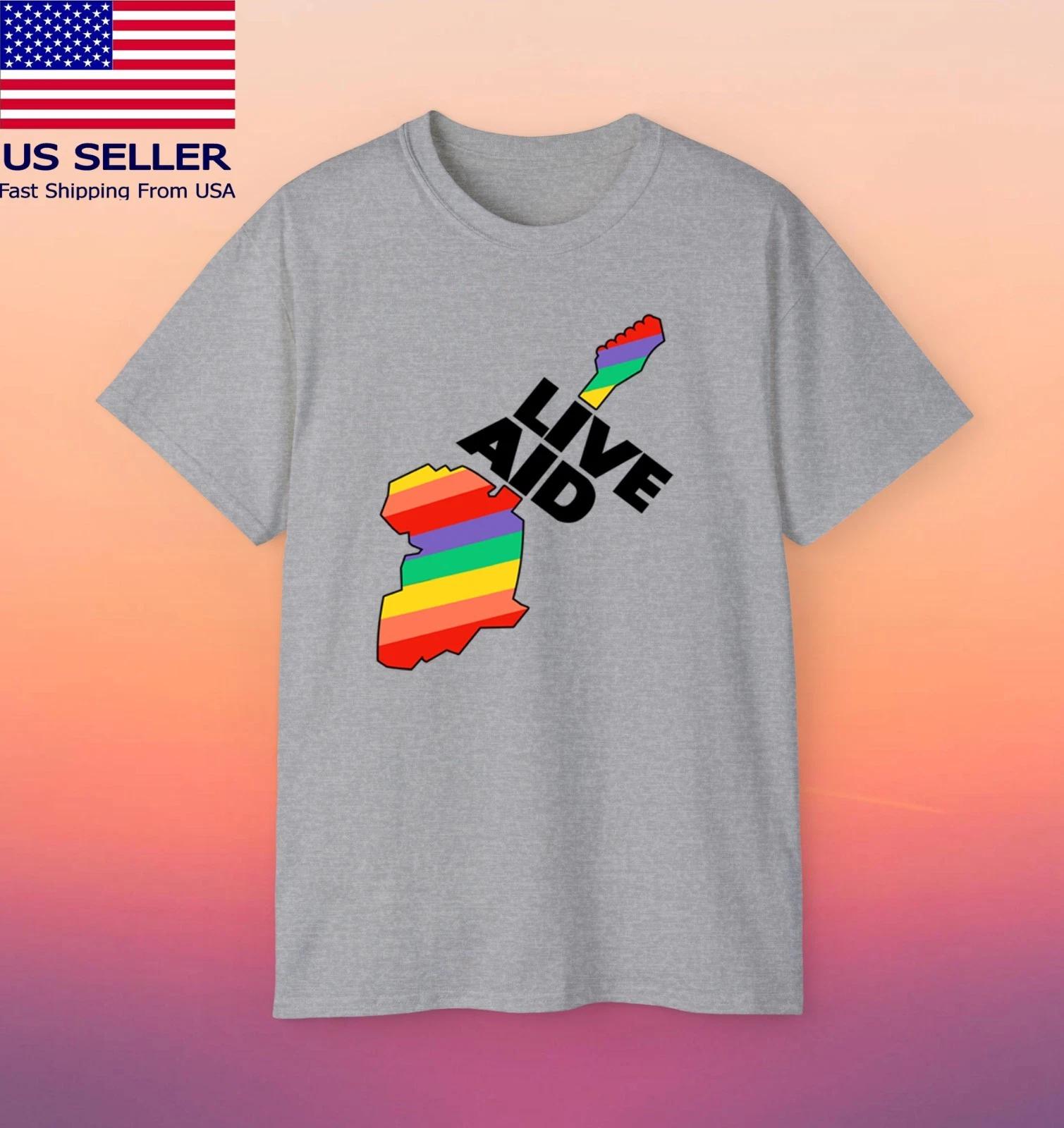 

Live Aid Africa 1985 Men s Grey Size S-5XL L