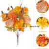 Artificial Bush Sunflowers Faux Fall Chrysanthemums Flower Bouquets Silk Floral Arrangements For Home Room Wedding Thanksgiving