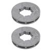 2PCS Dark Silver Chainsaw Rim Sprocket Metal Chainsaw Parts for Stihl 070 080 090 MS640 MS660
