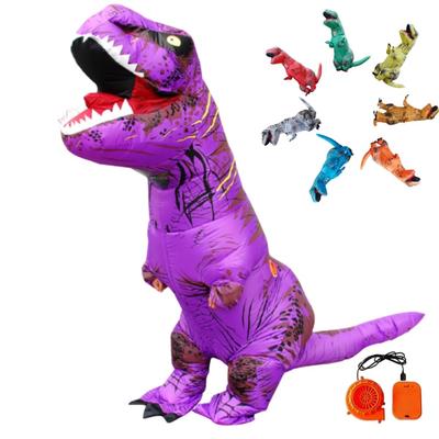 REKUCCI Tyrosaurus Rex Dinosaurus Nafukovací Kostým Dinosaura pre Dospelých a Perfektný do Školy a na Podujatia Veľkosť Kostýmu, Halloween, Deti,