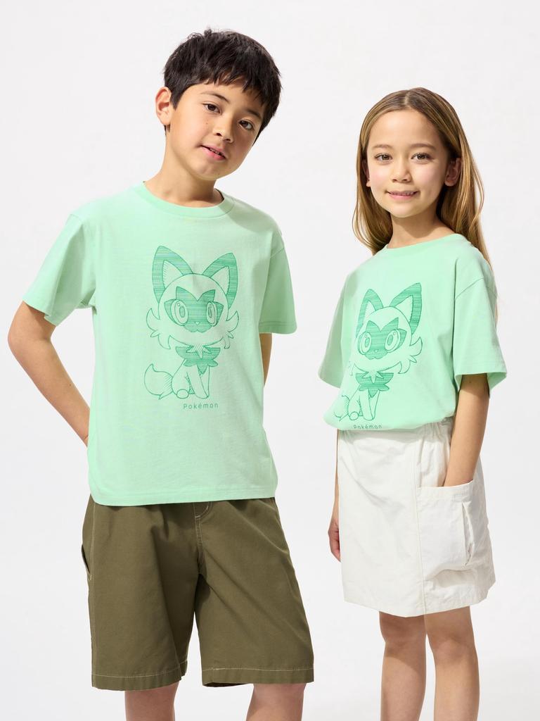 Uniqlo T-shirt Graphique UT Pok Mon Enfant Manches Courtes E