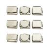 9Pieces Italian Charm Link Bracelet Jewelry Making Part Module Accessaries Blank Bracelet Making Supplies for Jewelry