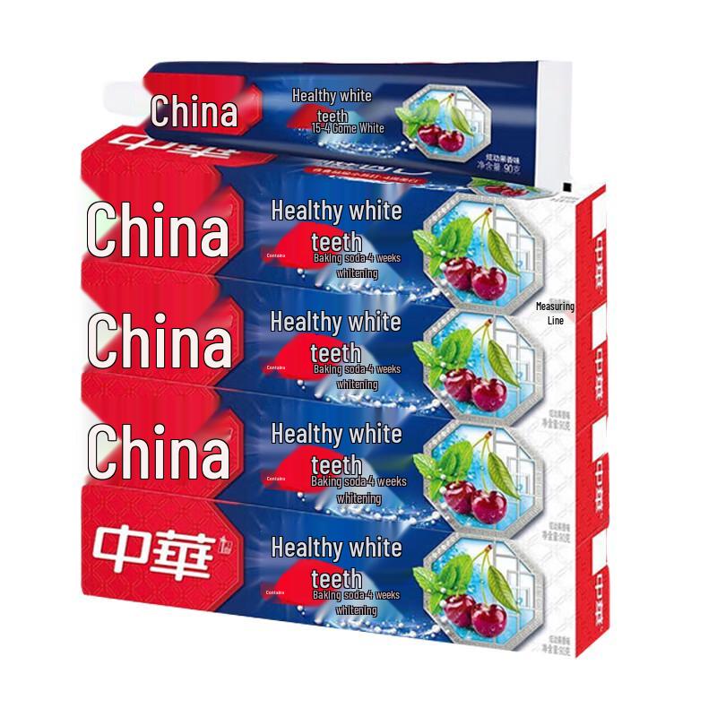 Zhonghua Healthy White Baking Soda Fruit Toothpaste (4-Pack)
