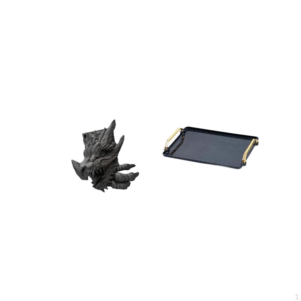 Elegant Bookend Tray Organizer for Home Decor And Living Room Display Serving Pastries Snacks Coffee