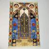 Colorful Vintage Floral Fringed Prayer Mat, Durable Portable Islamic Prayer Rug, Non-Slip Worship Mat for Home Decor