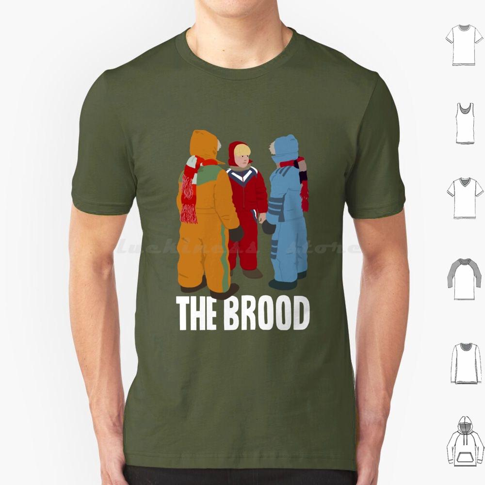 The Brood Title T Shirt Big Size 100 Cotton The Brood David Cronenburg Cult Movie Film Horror Eighties Videodrome Crash 80