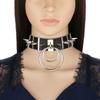Big Spikes Choker Leather Collar  Metal Punk  Necklace  For Women Men Emo  Chocker Goth Jewelry Harajuku Accessories