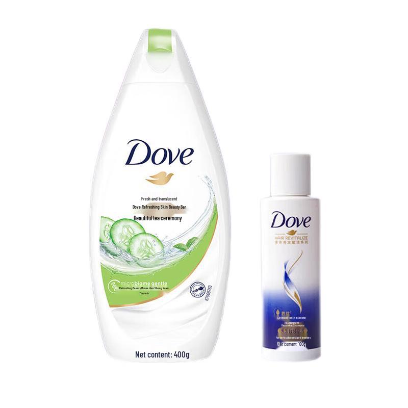 Dove Refreshing & Hydrating Body Wash with Shampoo Set