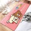 Kawaii Rilakkuma Bear Bathroom Mat Anti-slip Absorb Water Long Strip Cushion Bedroon Mat Welcome Doormat
