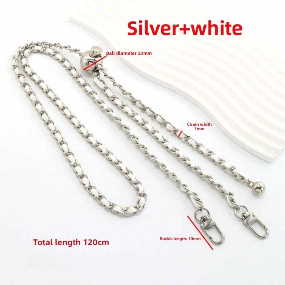 Kleine Balltasche Kettenzubehör Metallverstellbare Schnalle Taschenkette Breiter Schultergurt Rucksack Tragen Umhängetaschen Gurt