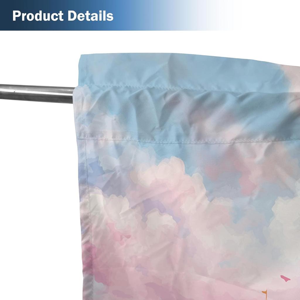 Princess Castle Window Curtains Kids Girls Magic Pink Fantasy World Fairytale Landscape Baby Living Room Bedroom Nursery Made Of Polyester Area Decor