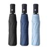 Automatic Dual-Use Folding Sunshade & Rain Umbrella with Black Coating and Custom Logo Printing Capability