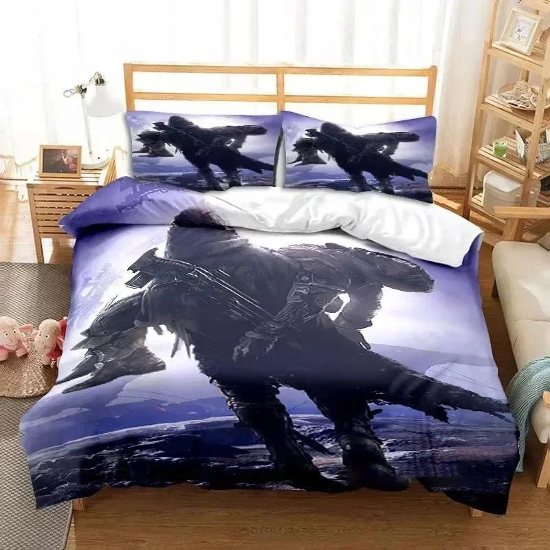 Game Destiny Printed Bed Set Duvet Cover Pillowcase Bedding Set Bed Linen Sheet Quilt Cover Full Queen King Size