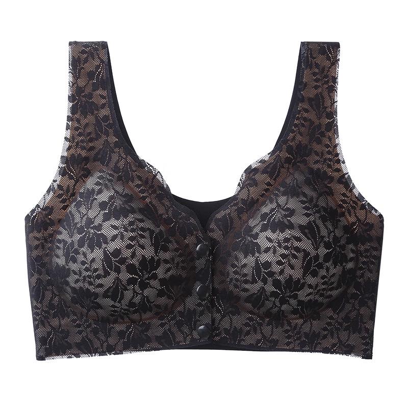 

LangSha Seamless Front-Closure Wireless Bra 2XL