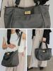 VITAFELICE Women's Nylon 2-Way Tote Bag (NSB-30284Z) (Charcoal)