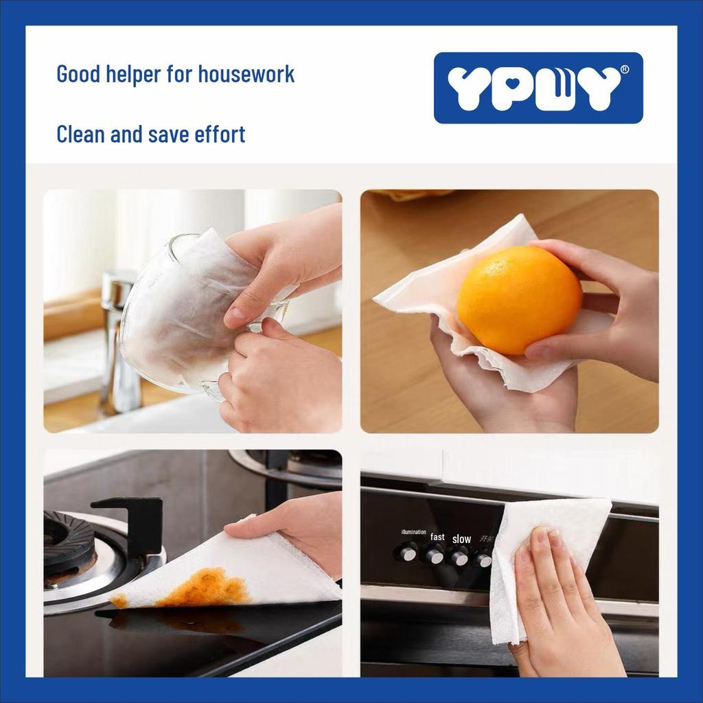 YPWY Kitchen Paper Towels - Disposable, Oil & Water Absorbent for Food Prep.