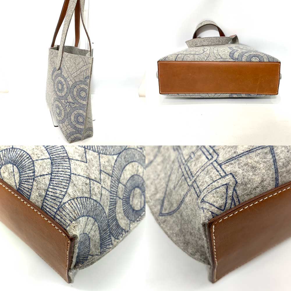 Used HERMES KarimiTote Bag felt Women