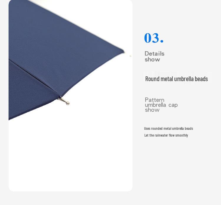 Luxurious Solid Wood Long Handle Umbrella - Men's Reinforced Extra Large Retro Wind & Storm-Proof Dual-Use Umbrella