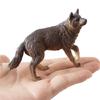 4Pcs Realistic Wolf Figures Jungle Animal Model Toy Decors Early Educational Toy