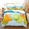 Fruit Duvet Cover Set Queen Size Quilt Covers Double Bed 220x240 3D Single Thin Bedding Set 2PCS 3PCS Pillowcase Full Twin King