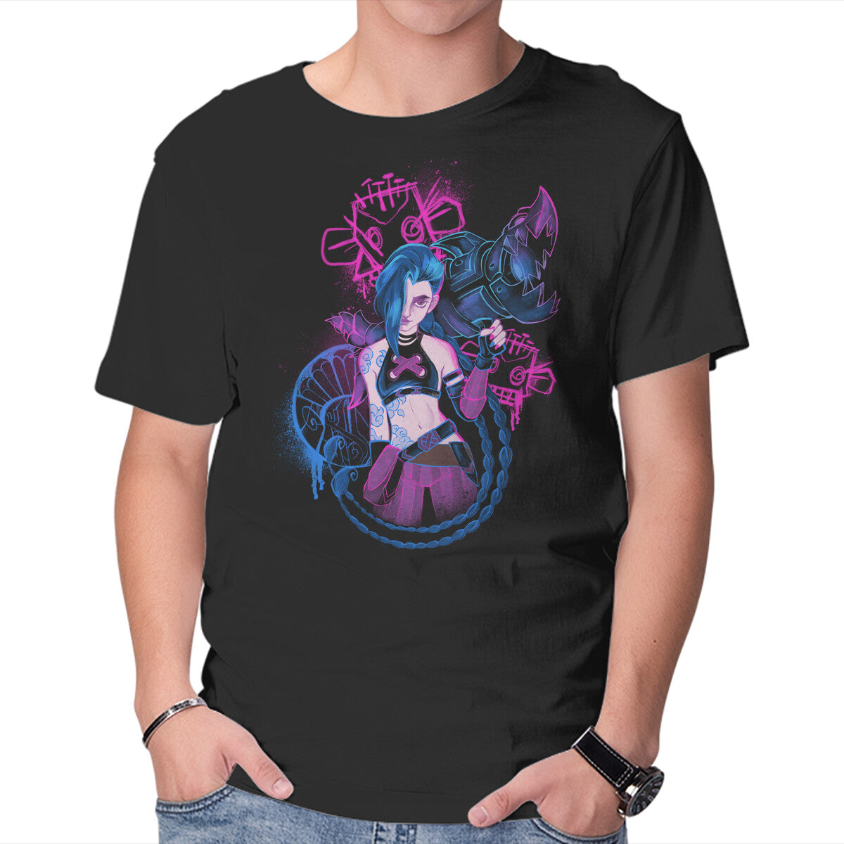 Unisex Crew Neck T-Shirt Everyone s My Enemy Graphic Short Sleeve Casual Tee XXXXL