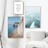 Beach Rocky Waves Dolphin Wall Art Canvas Painting Nordic Ocean Posters And Prints Pictures For Living Room Decoraction