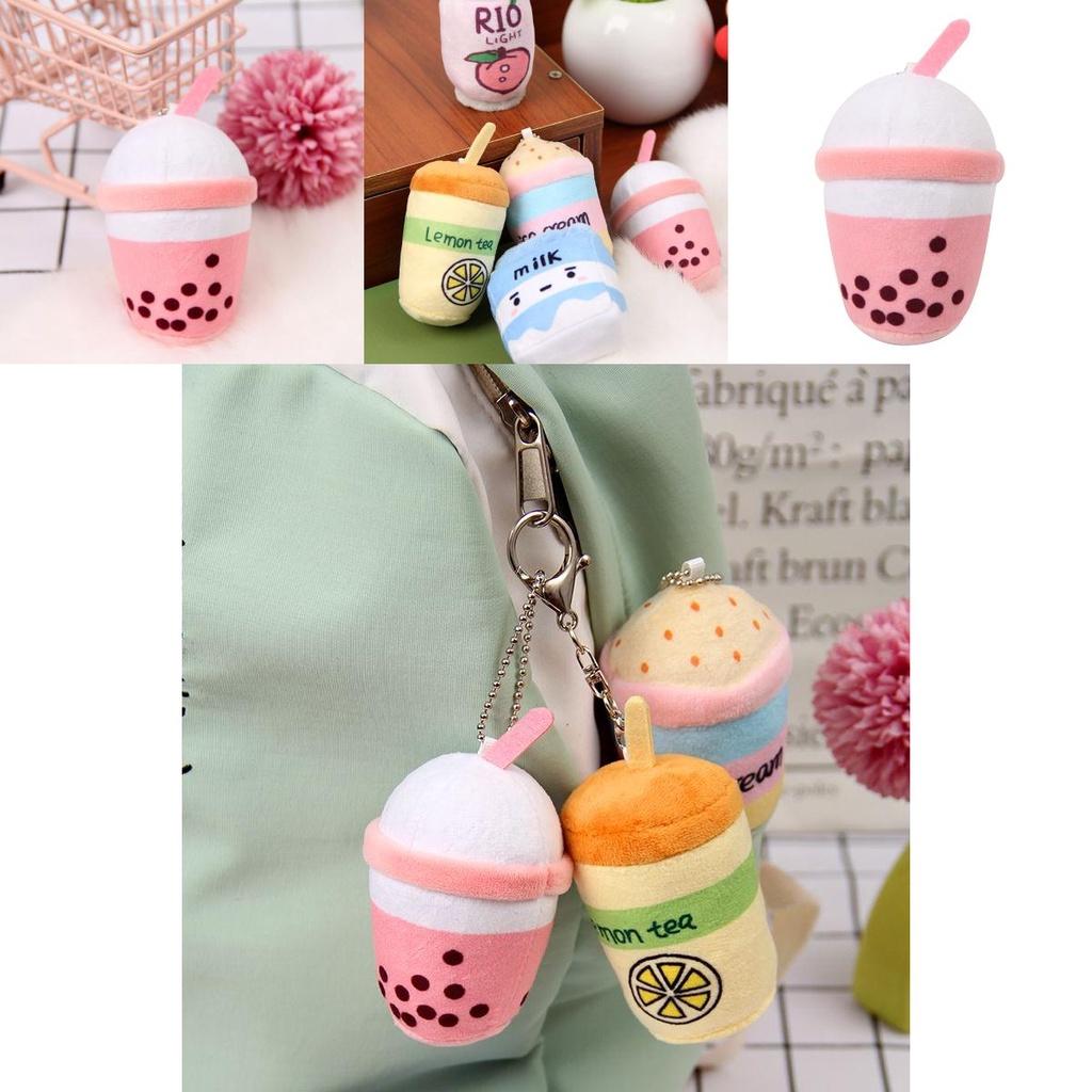 Fashionable Boba Cup Fruit Plush Doll Holiday Gift