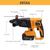 800W 4 in 1 Electric Brushless Cordless Rotary Hammer Driver Impact with Lithium Battery Power Tool