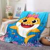 Shark Theme Printed Blanket - Perfect for Couch, Bed, Travel & Outdoor Use | Machine Washable, Cozy & Durable.