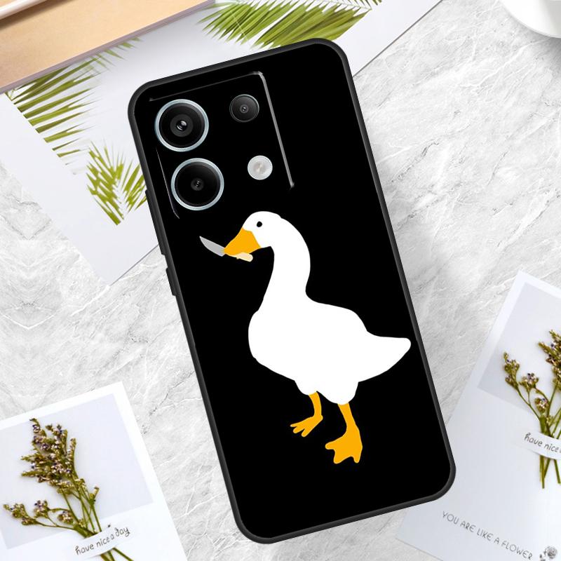 Funny Cartoon Duck Case For Xiaomi Redmi Note 13 14 Pro 12 11 10 15 Pro Plus Redmi 15 10C 12C 13C 14C 15C Cover
