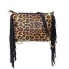 PU Leather Crossbody Bags for Women Zebra Print Patchwork Shoulder Handbags Designer Tassels Wristlet Clutch Wallet